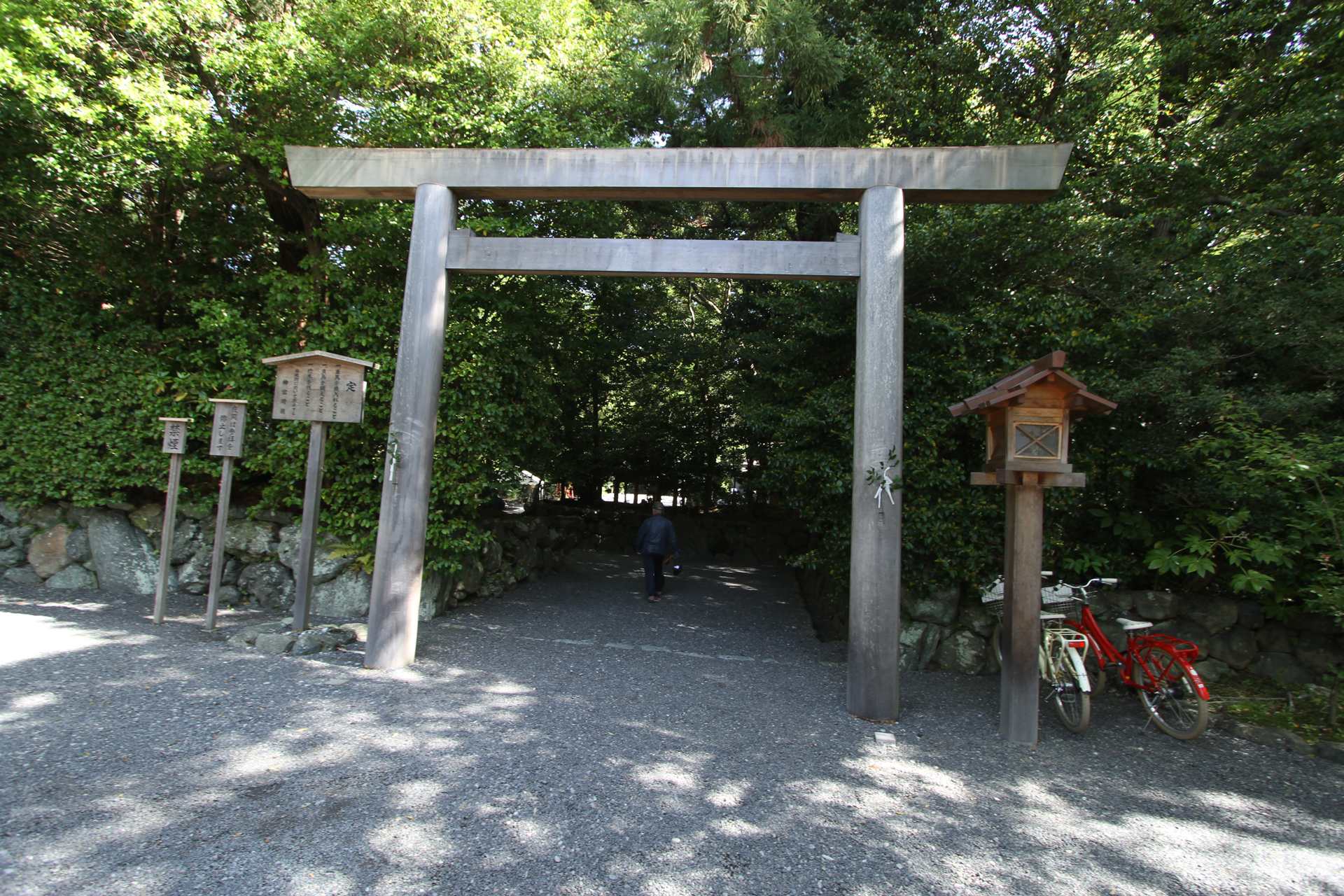 伊勢神宮外宮月夜宮の鳥居