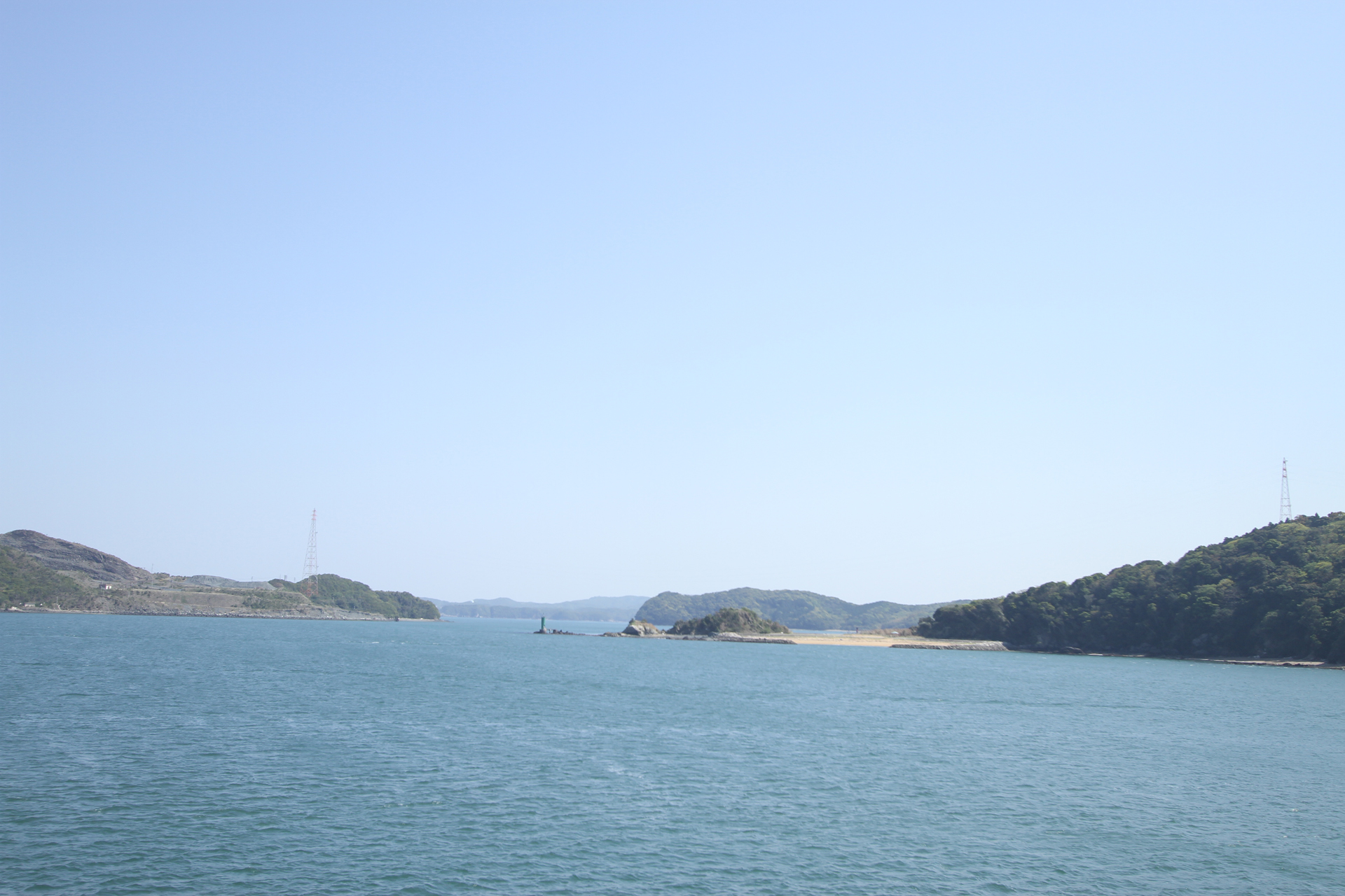 伊勢湾フェリー甲板から見た伊勢湾の風景その四