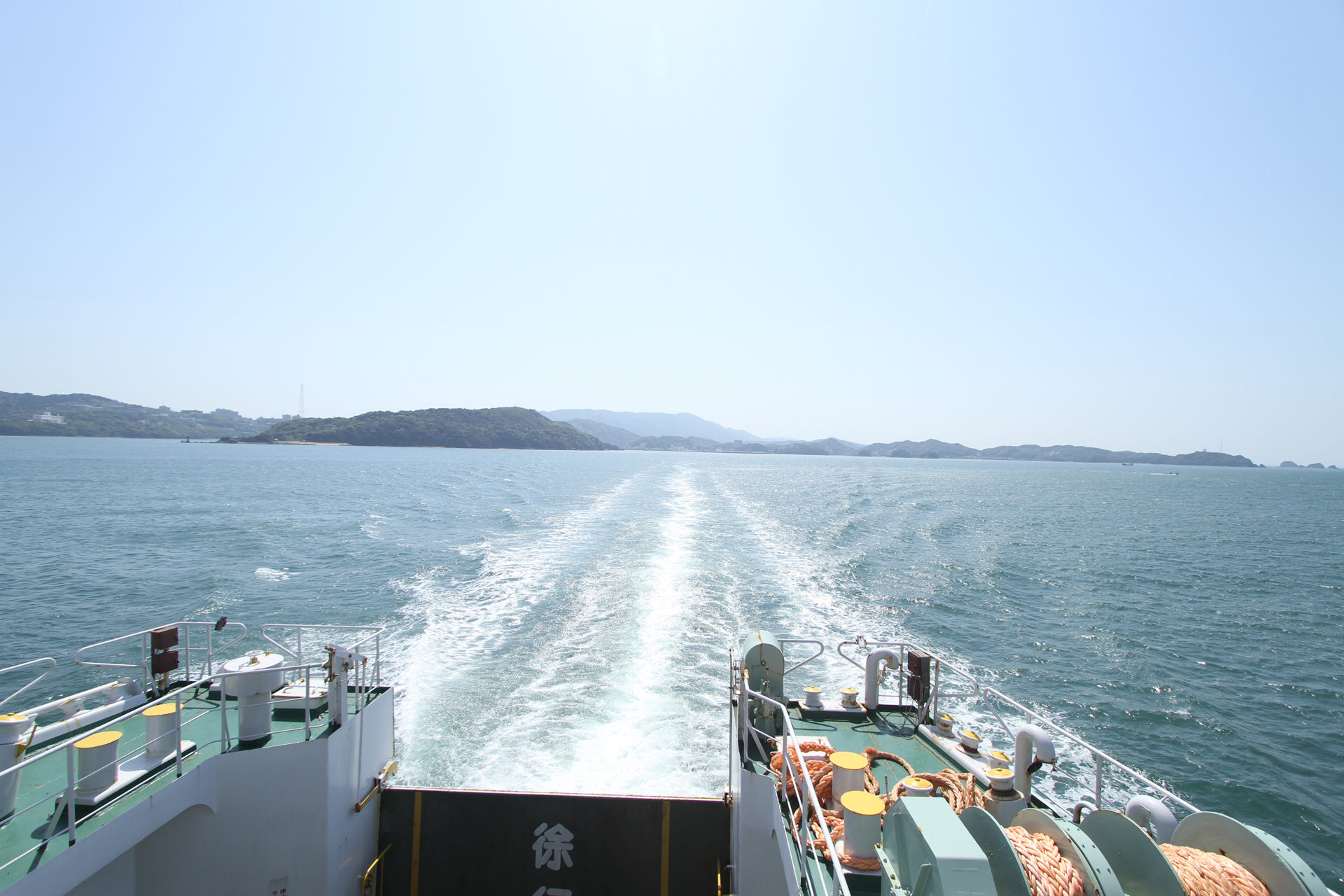 伊勢湾フェリー甲板から見た伊勢湾の風景その五