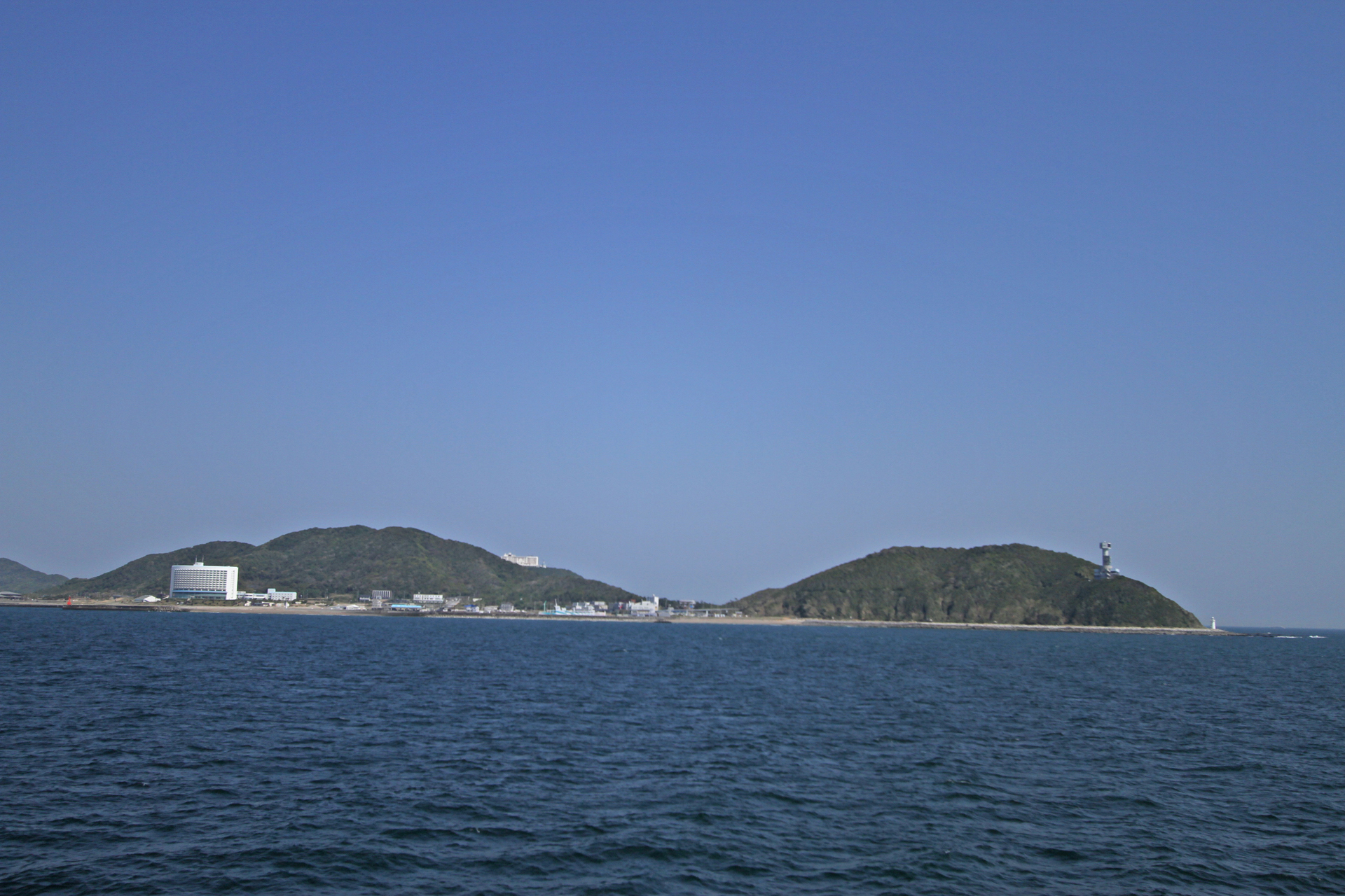 伊勢湾フェリー甲板から見た伊勢湾の風景その壱参