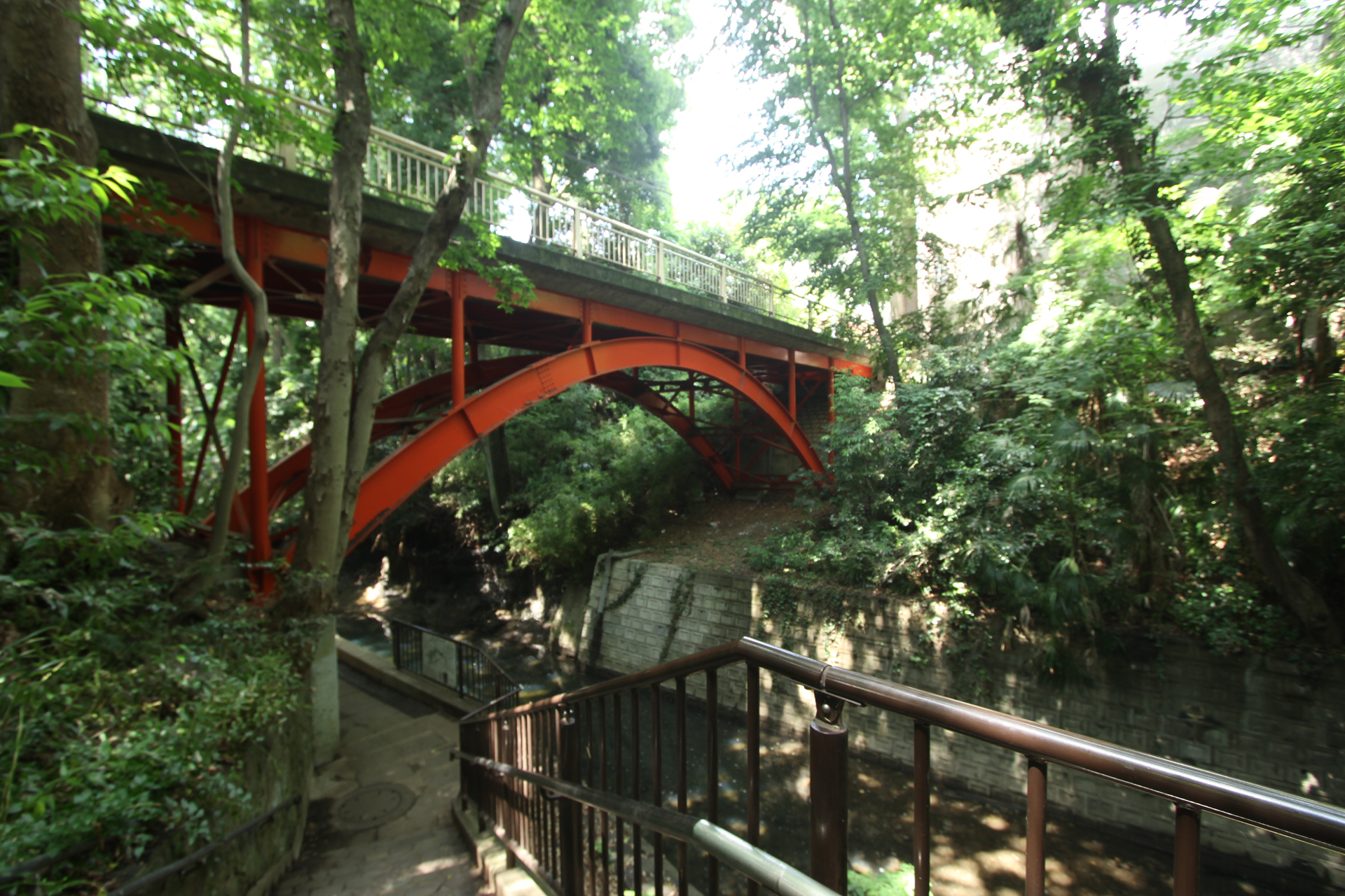 等々力渓谷ゴルフ橋