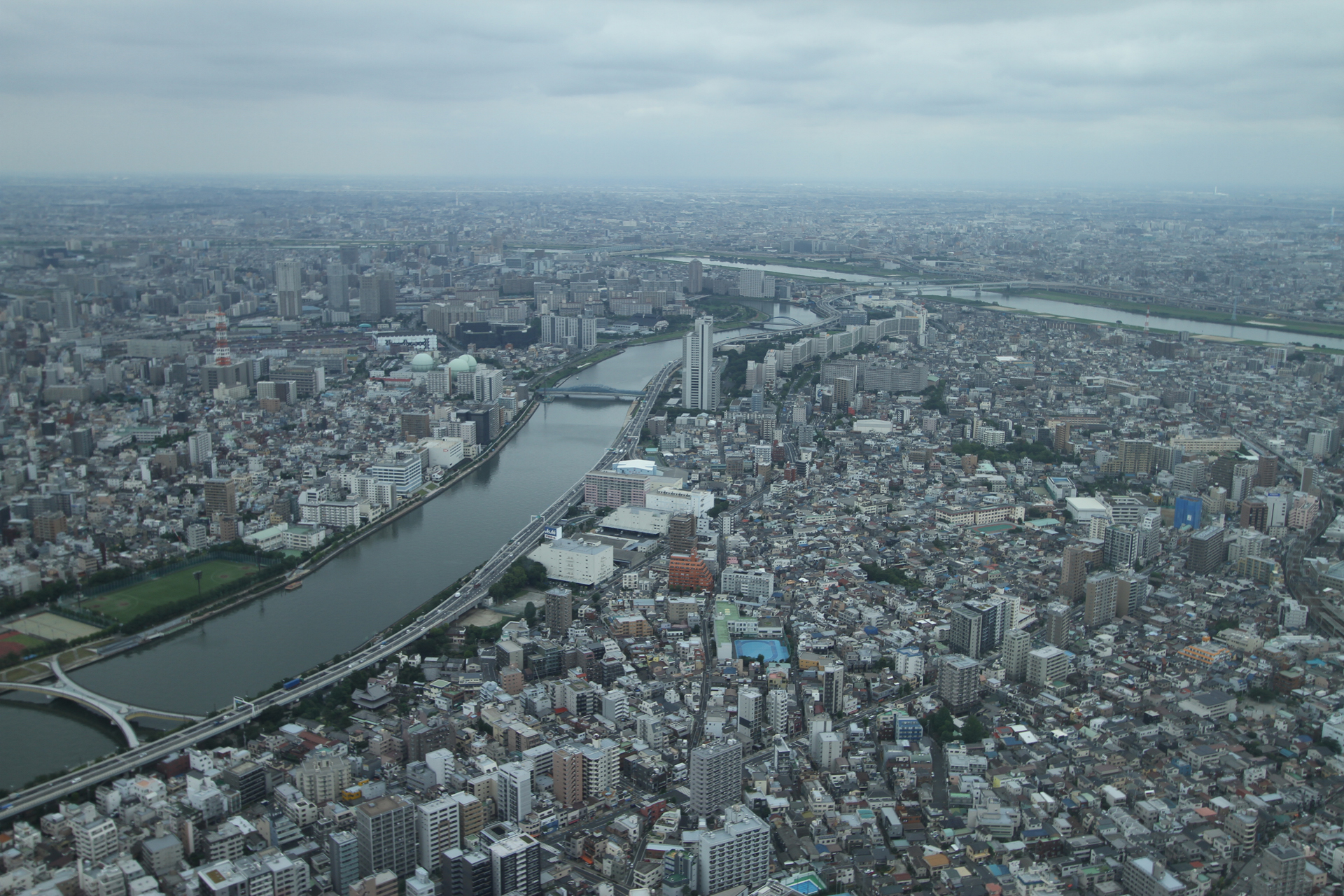 スカイツリーから見た街並み